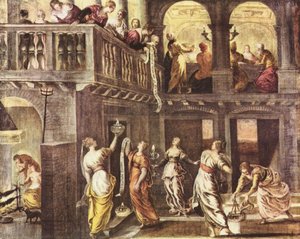 Die Weise Und Dummliche Jungfrauen — Tintoretto (jacopo Comin)