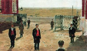 The Courtyard Of Petrovsky Palace — Ilya Yefimovich Repin