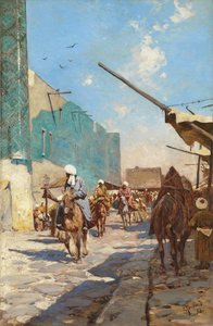 Market Street Near The Registan Square — Franz Alexeevich Roubaud