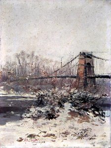 Effet de neige sur le pont de Cosne