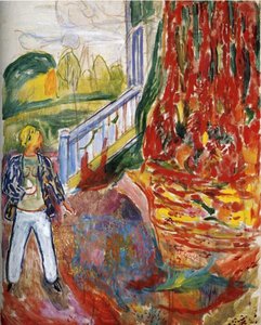 Modelo Frente Al Porche — Edvard Munch, Expressionism