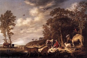 Orpheus With Animals In A Landscape — Aelbert Jacobsz Cuyp