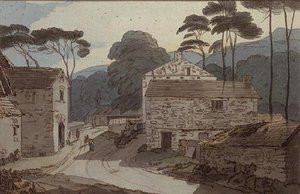Ambleside At The Head Of Lake Windermere — Francis Towne