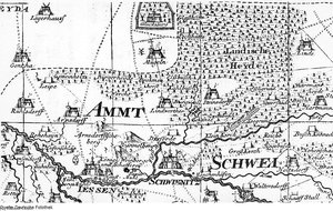Karte Der Ämter Liebenwerda Und Schlieben Von Petrus (17) — Pieter Schenck