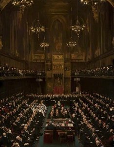Earl Morley Addressing The House Of Lords — Sir John Lavery