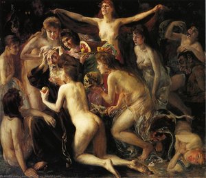 The Temptation Of Saint Anthony — Lovis Corinth, Academicism Style