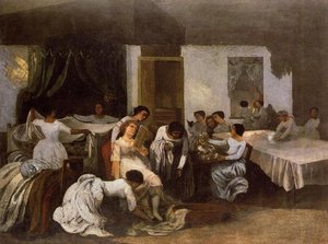 Dressing The Dead Girl (also Known As Dressing The Bride) — Gustave Courbet, Realism