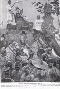 British Troops Entering Singapore - — Richard Caton Woodville