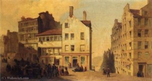 In Edinburgh, the High Street, Leith Wynd and Canongate