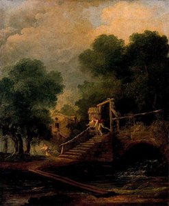 The Flight — Hubert Robert