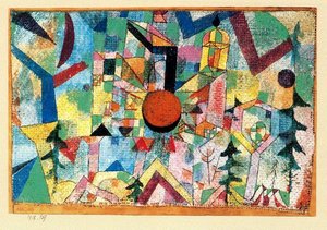 Castle With Setting Sun — Paul Klee