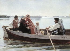 A Child’s Funeral (study) — Albert Edelfelt