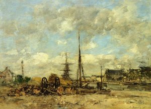 Trouville, The Port — Eugène Louis Boudin