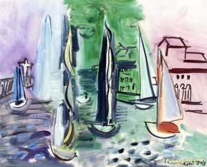 Regatta At Trouville — Raoul Dufy