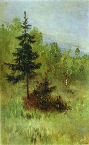 A Firtree — Mikhail Nesterov