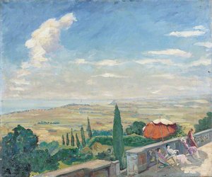 A View From The Terrace Of Sir Philip Sassoon's House, Port Lympne — Winston Spencer Churchill