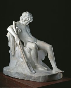 Resting Shepherd Boy — Adolf Von Hildebrand, Neoclassical Sculpture