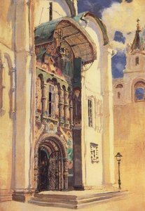 The Uspensky Cathedral. South Gates. — Vasily Dmitrievich Polenov, Realism