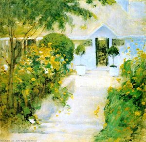 A Garden Path — John Henry Twachtman, Impressionist Landscape