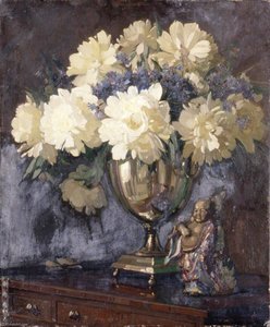 Peonies and Cornflowers