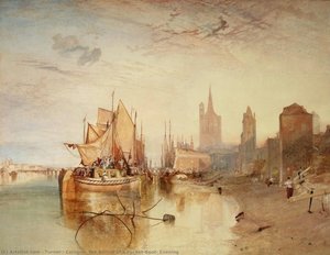 Cologne, The Arrival Of A Packet-boat: Evening — J.m.w. Turner, Romanticism
