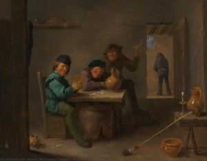 Peasants In A Tavern — David Teniers The Younger