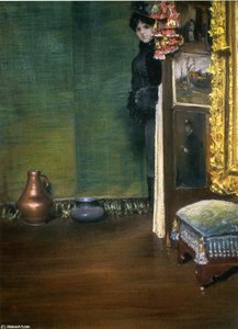 May I Come In. — William Merritt Chase
