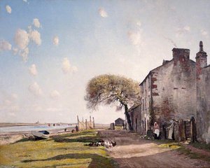 A Lancashire Village — William Page Atkinson Wells
