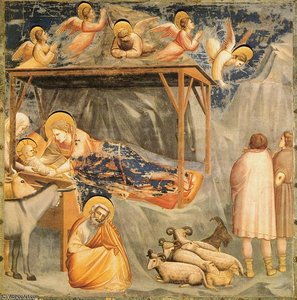 Geburt Des Heiligen Kindes — Giotto Di Bondone, Proto-renaissance