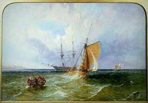 Shipping Off The Coast - — James Edwin Meadows