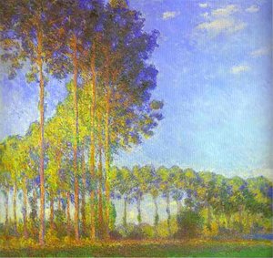 Poplars On The Banks Of The Epte — Claude Monet, Impressionism