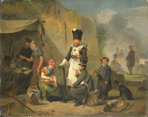The Camp Follower, Anthonie Constantijn Govaerts, 1825 - 1827 — Anthonie Constantijn Govaerts