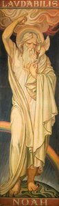 Stained Glass Design, Noah — Frederick James Shields
