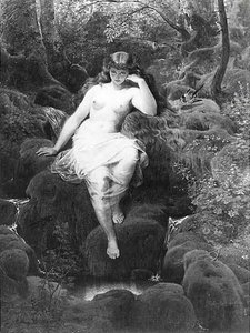 Nude, (painting) — Emanuel Gottlieb Leutze