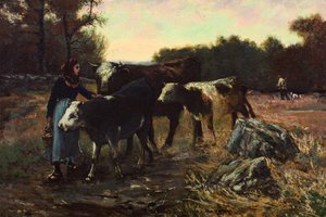 Landscape With Cattle — Robert Julian Onderdonk