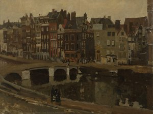 The Rokin In Amsterdam — George Heidrik Breitner, Impressionism