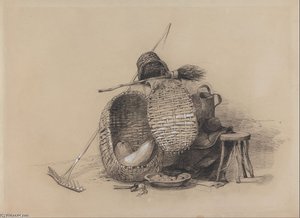 Still Life With Rake — Peter De Wint