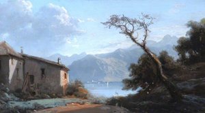 A House With A Lake In The Background — Joséphine Bowes