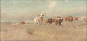 The Approaching Herd — Charles Franklin Reaugh