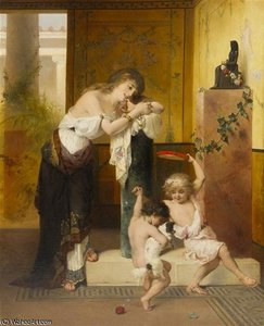 La Joueusse De Tambourin — Pierre Olivier Joseph Coomans