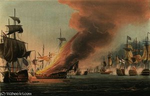 Battle Of Trafalgar, — Thomas Whitcombe