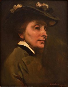 White Collar Lady — Columbano Bordalo Pinheiro, Realism