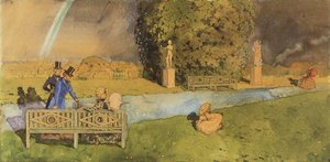 Promenade After Rain 1 — Konstantin Andreevic Somov