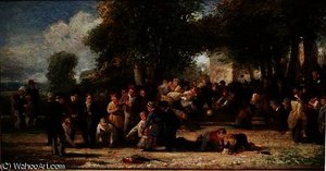 A School Playground — Thomas George Webster