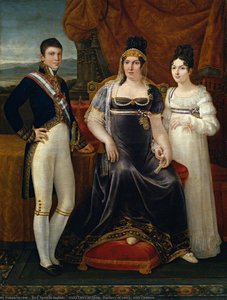 Maria Luisa of Spain, Duchess of Lucca, with Children