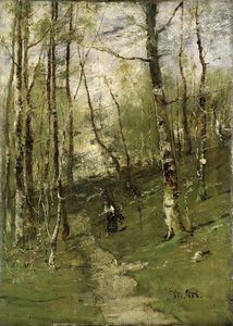 In The Barbizon Woods — Mihály Munkácsy