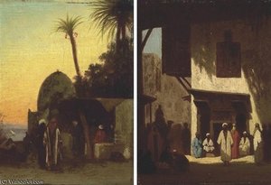 Arabian Street Scenes — Charles Théodore Frère Dit Frère Bey