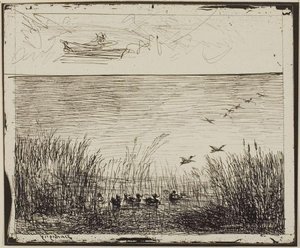 Marsh With Ducks — Charles-françois Daubigny