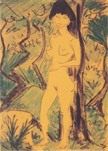 Akt Im Wald — Otto Mueller, Expressionism