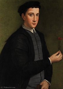 Young Man With A Carnation — Pierfrancesco Di Jacopo Foschi